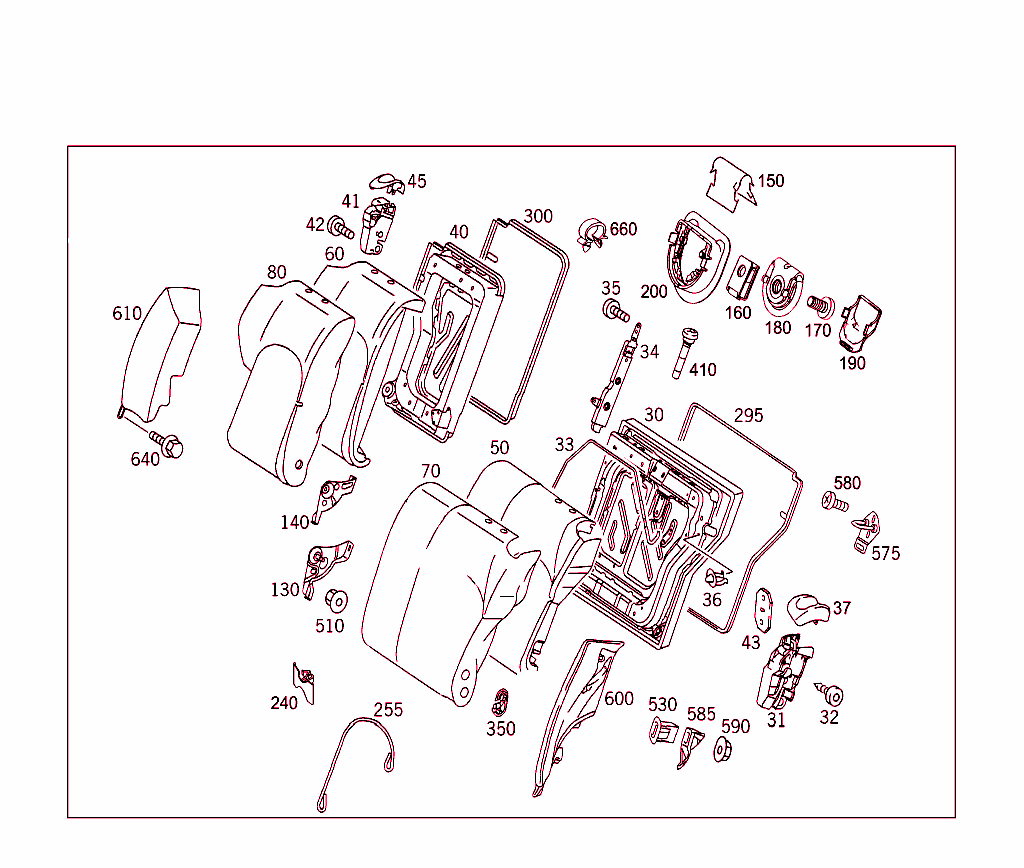 Rear Folding Backrest