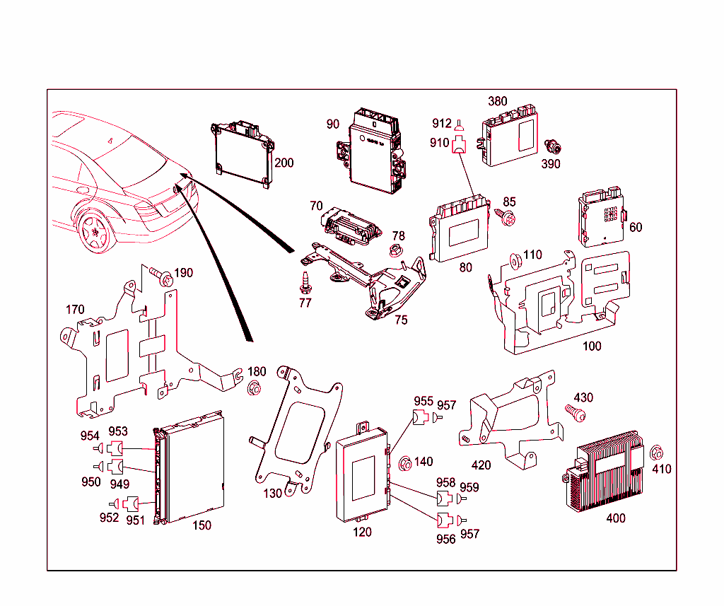 Control Modules And Relay In Trunk