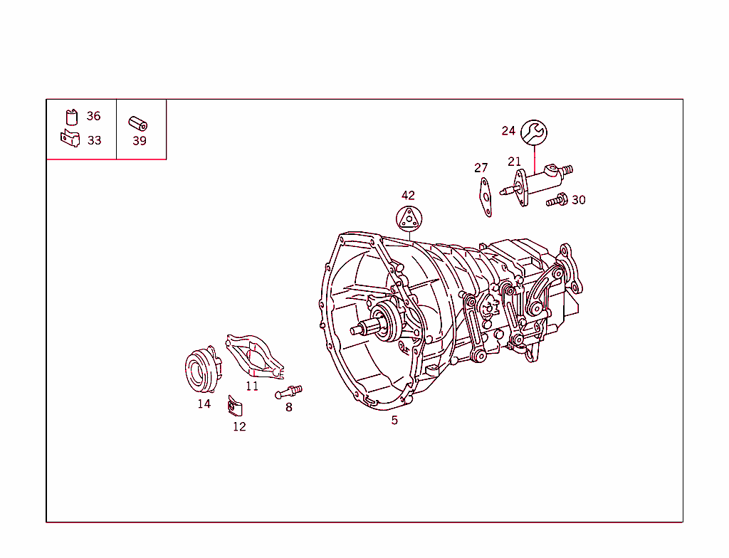 Transmission Assembly With Release Bearing,Gasket Kit