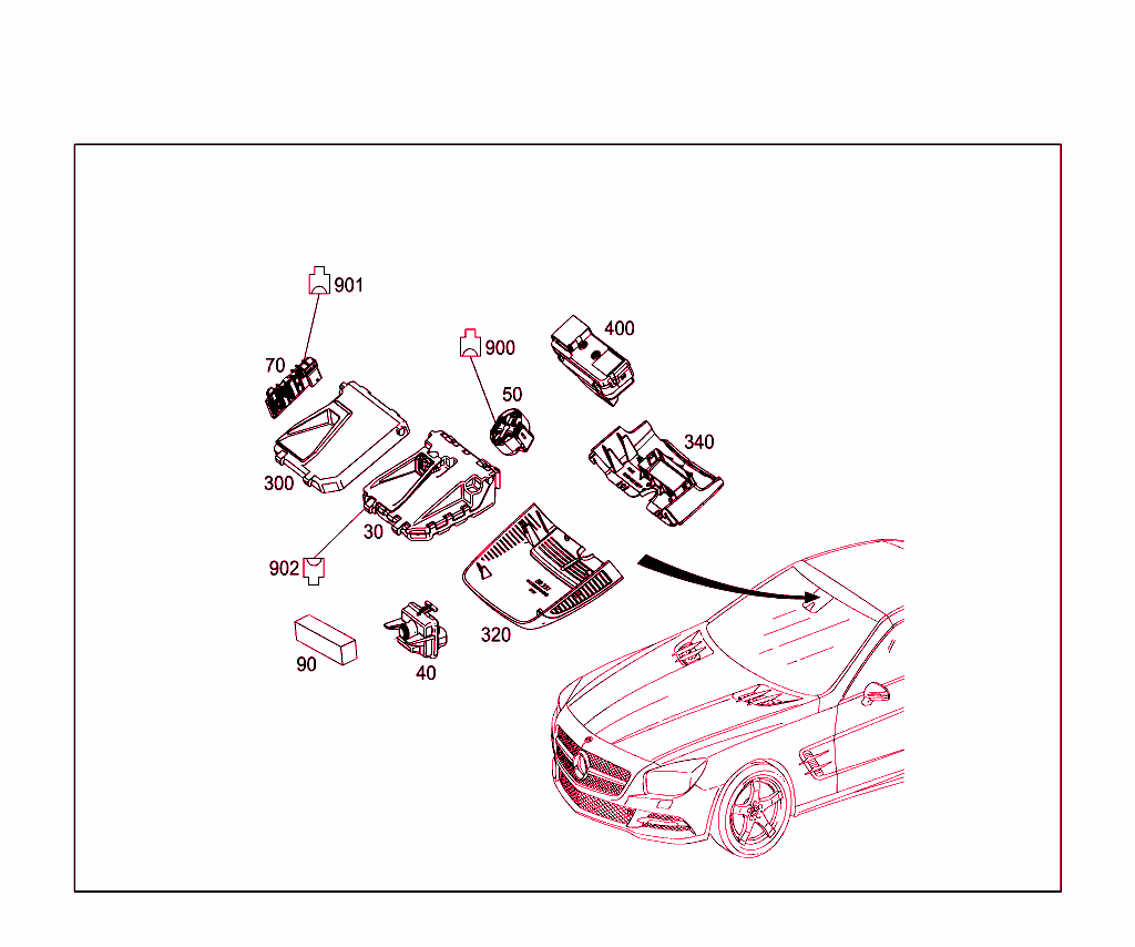 Sensors, Camera And Switch Behind Windshield