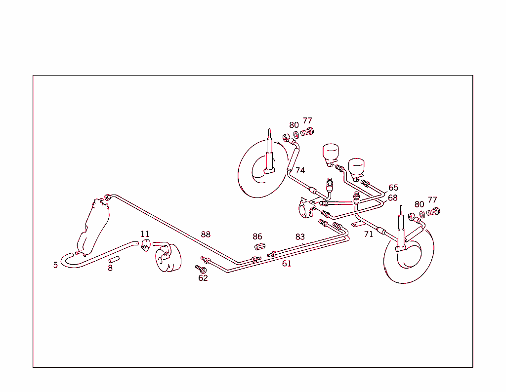 Front & Rear Line Arrangement In Case Of Self-Levelling Device