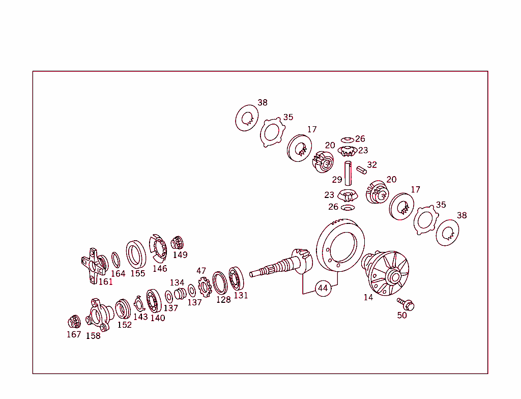 Rear Axle Housing With Differential
