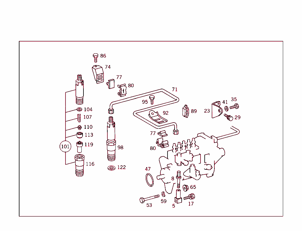 Nozzle Holder,Lines & Attachment Parts