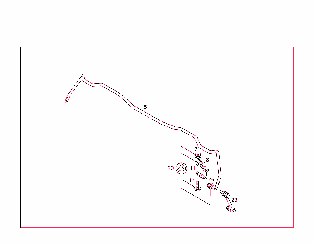 Rear Torsion Bar - Standard Spring Suspension