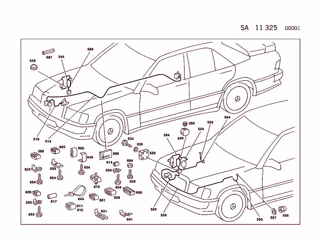 Self-Levelling Device With Level Adjustment On Front And Rear Axles (For Type R129,See Standard Version)