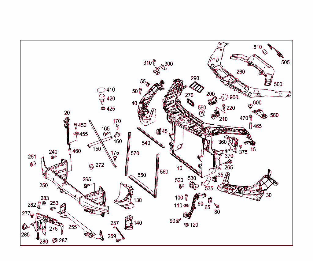 Front Stiffening And Radiator Support