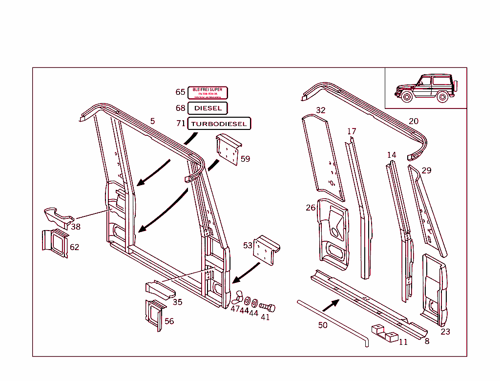 Rear Panel,Enclosed Vehicle