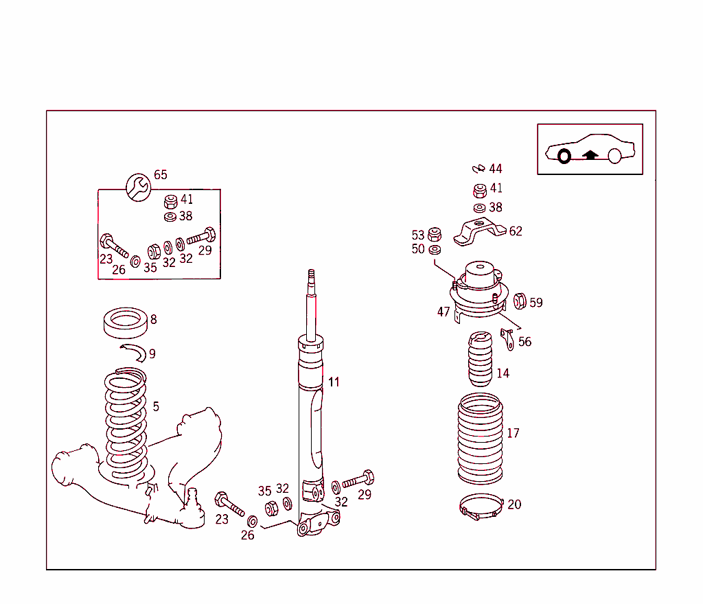 Front Springs And Suspension Used With Self-Levelling Device
