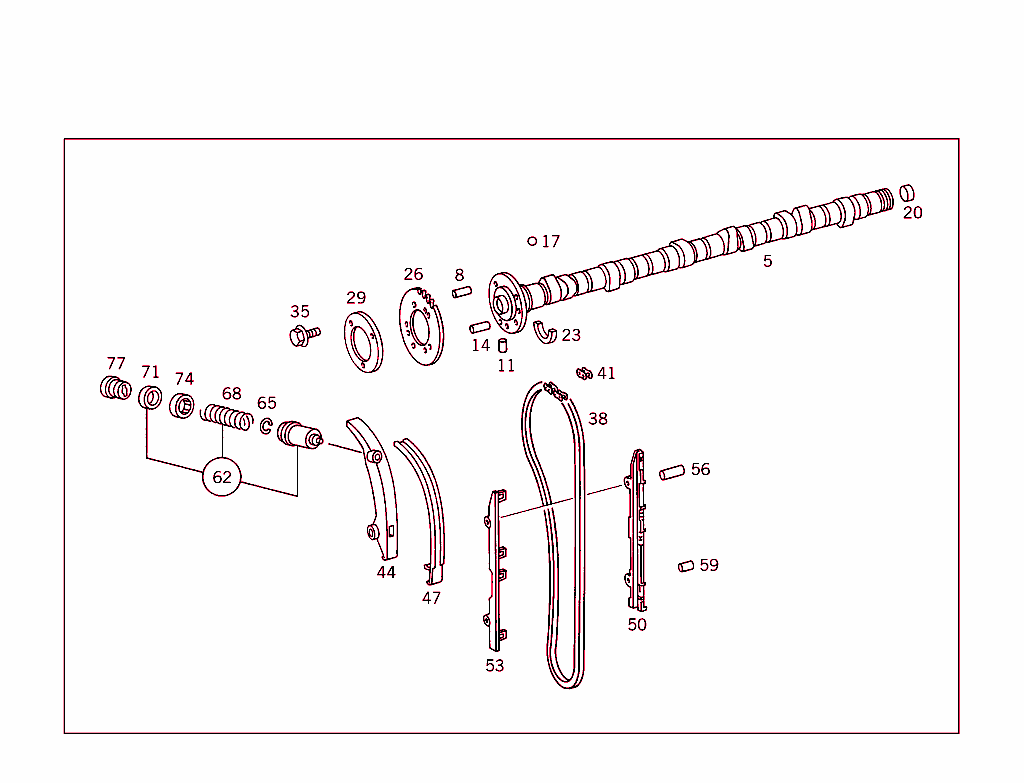 Camshaft And Chain Drive