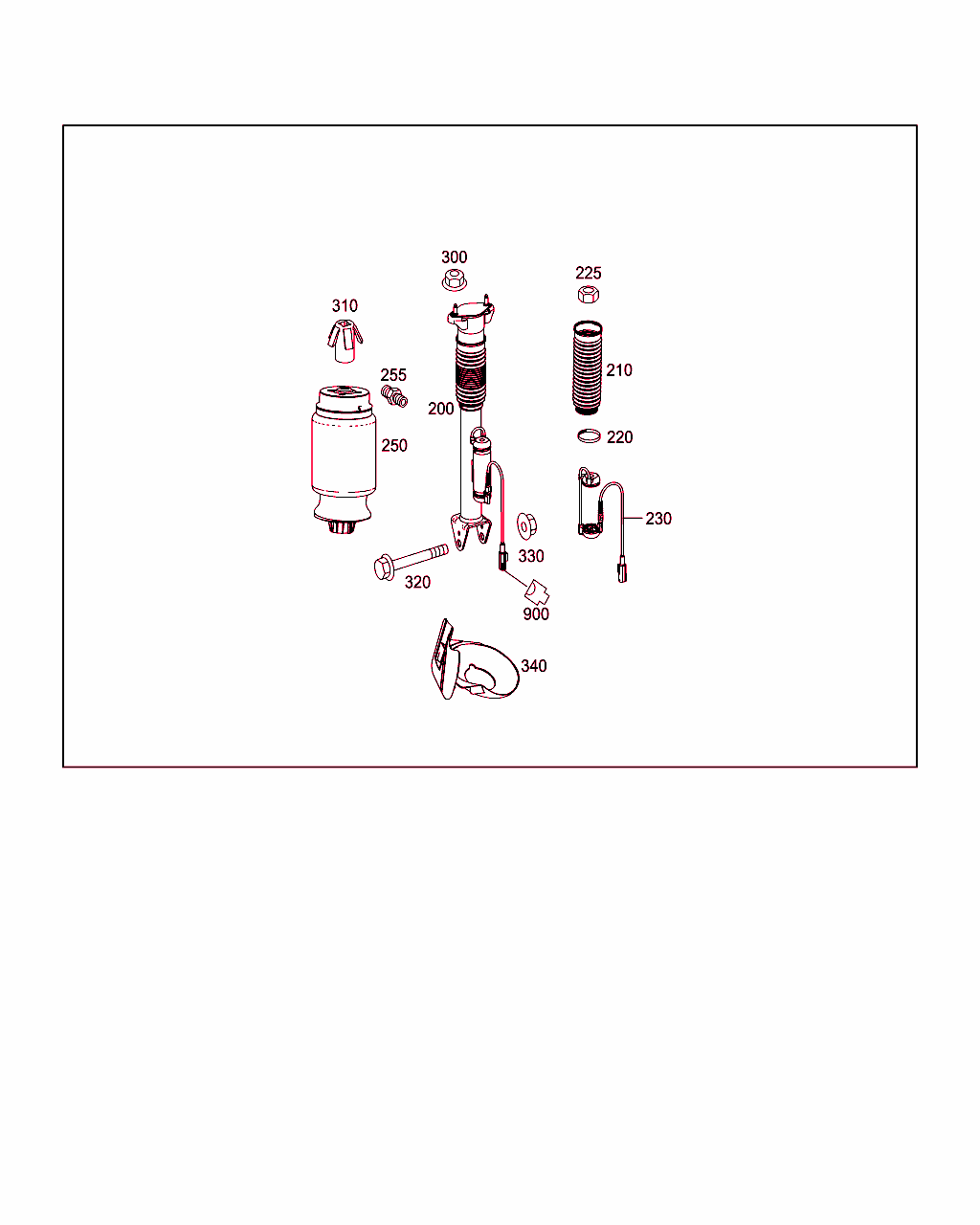 Spring Strut And Spring Strut Mounting Rear