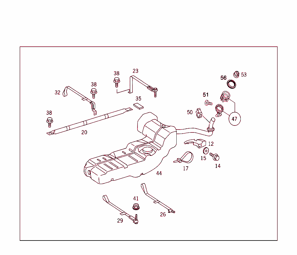 Fuel Tank With Attachment Parts