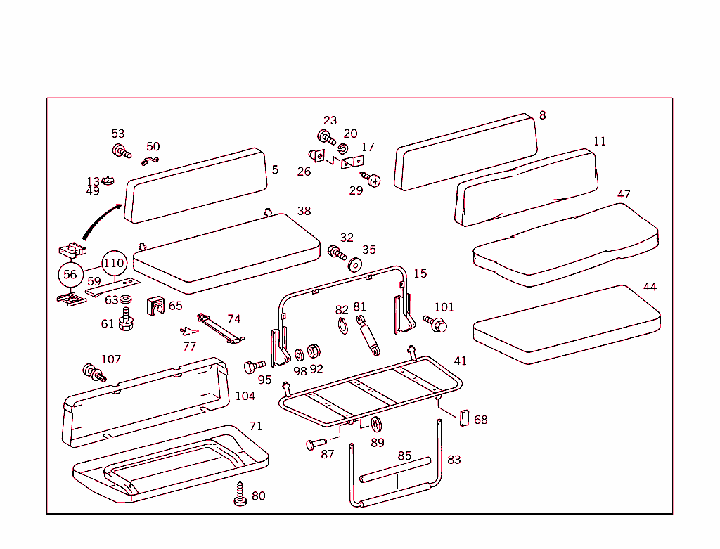Longitudinal Seat Bench