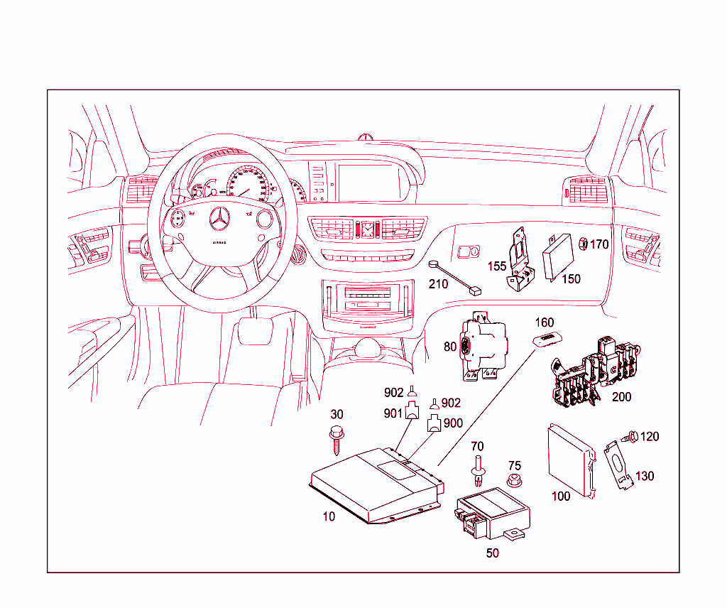 Electrical Compartment In Co-Driver`s Legroom
