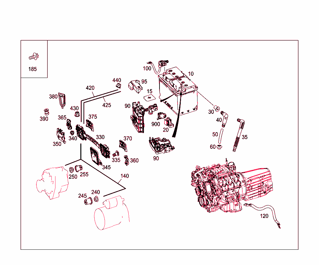 Battery,Starter/Alternator Cable