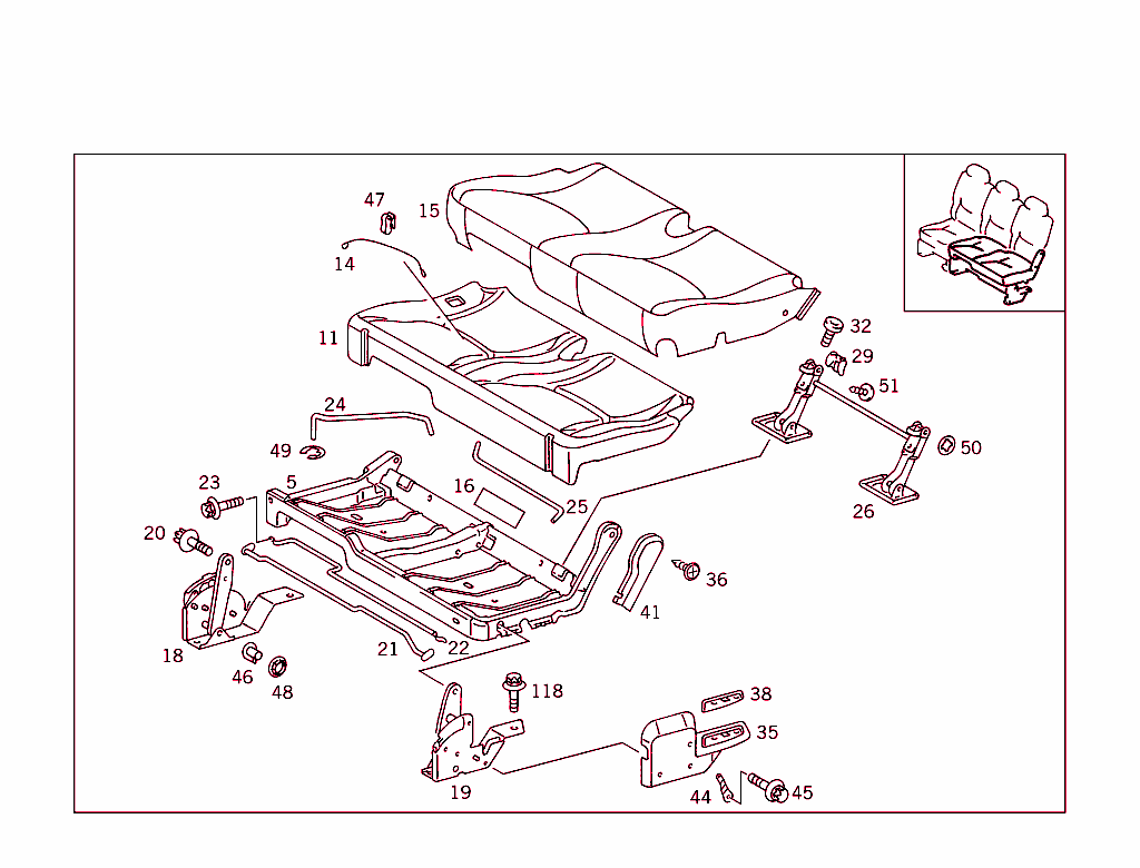 Rear Seat Cushion,Rear Backrest