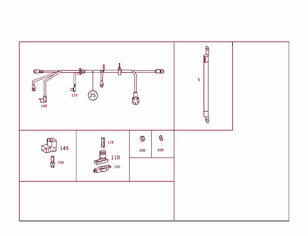 Starter And Ground Cable Harness 974-985