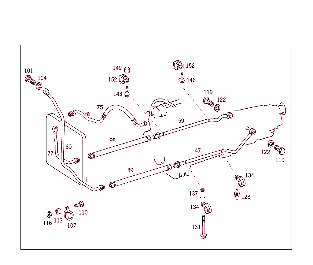Detachable Transmission Components,Oil Filler Pipe,C-Class