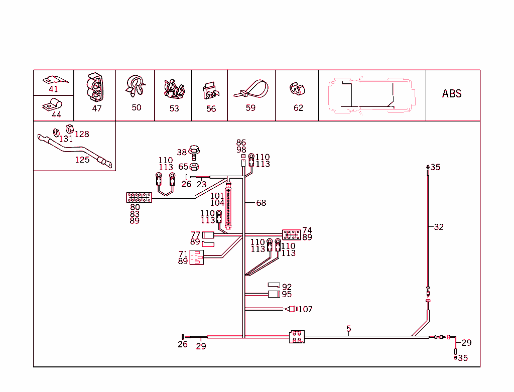 Electric Cables Used For Abs And Automatic Transmission