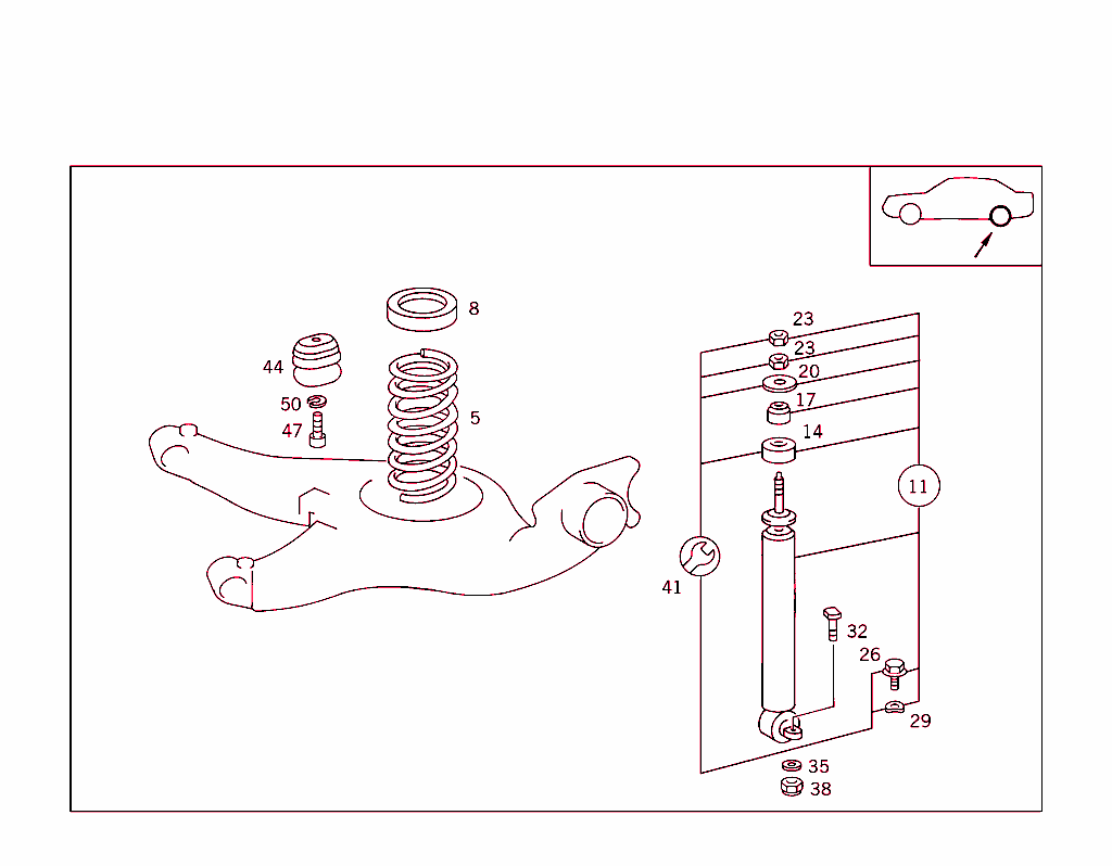 Rear Springs And Suspension - Standard Suspension