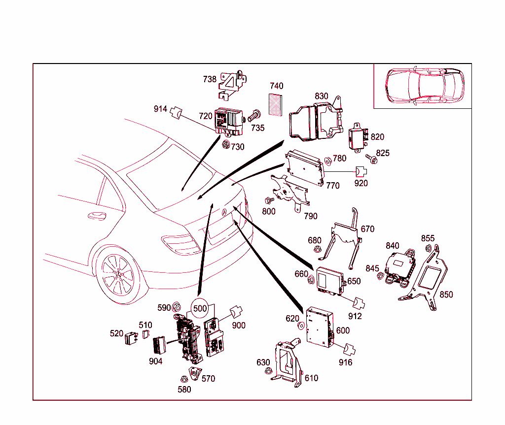 Control Modules And Relay In Trunk