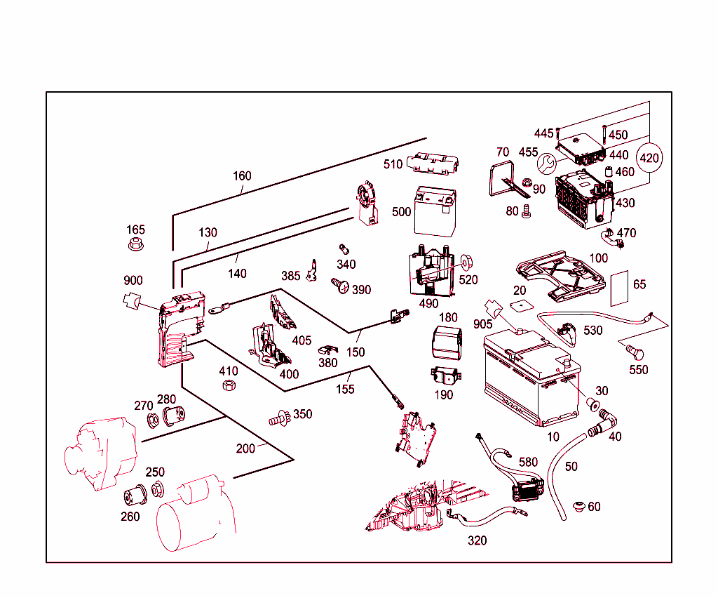 Battery,Starter/Alternator Cable