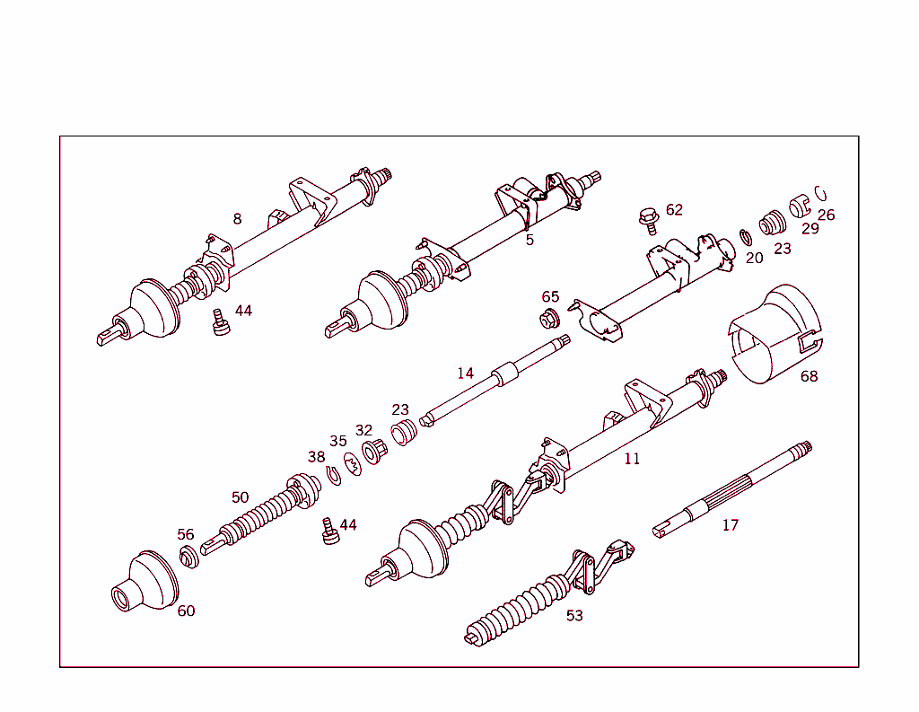 Steerg.column Jacket Tube & Steerg. Shaft