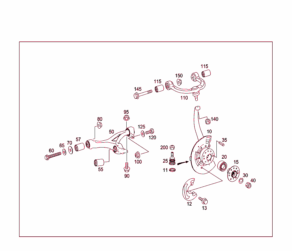 Steering Knuckle And Wheel Hub