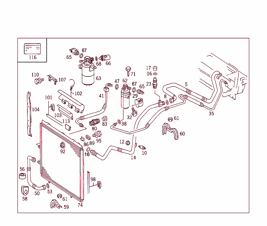Refrigerant Line Arrangement