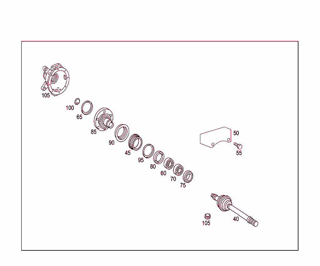 Front Axle With Anti-Lock Braking System