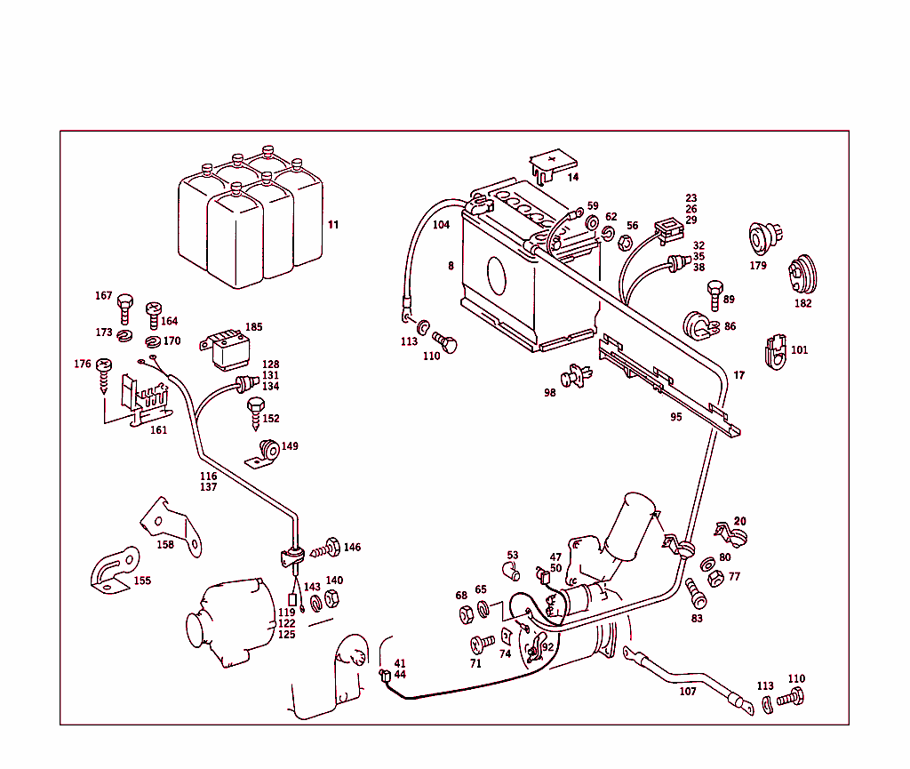 Battery,Starter/Alternator Cable