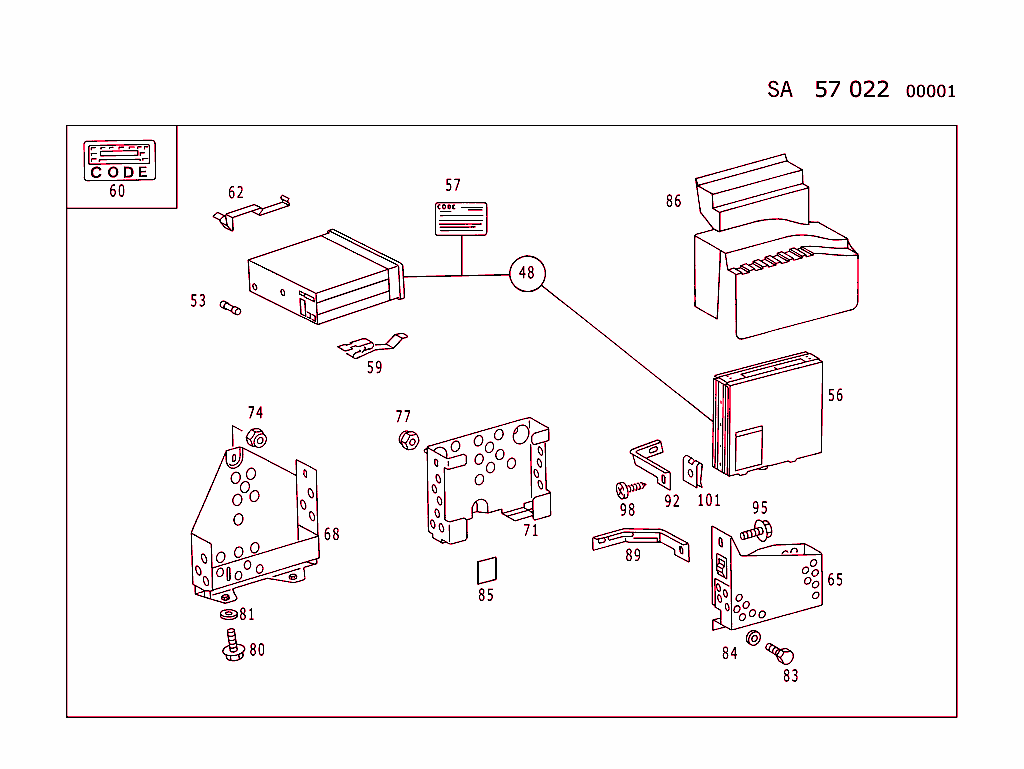Becker "Mexico 2000" Radio Set (For Types 129,140 See Standard Version)