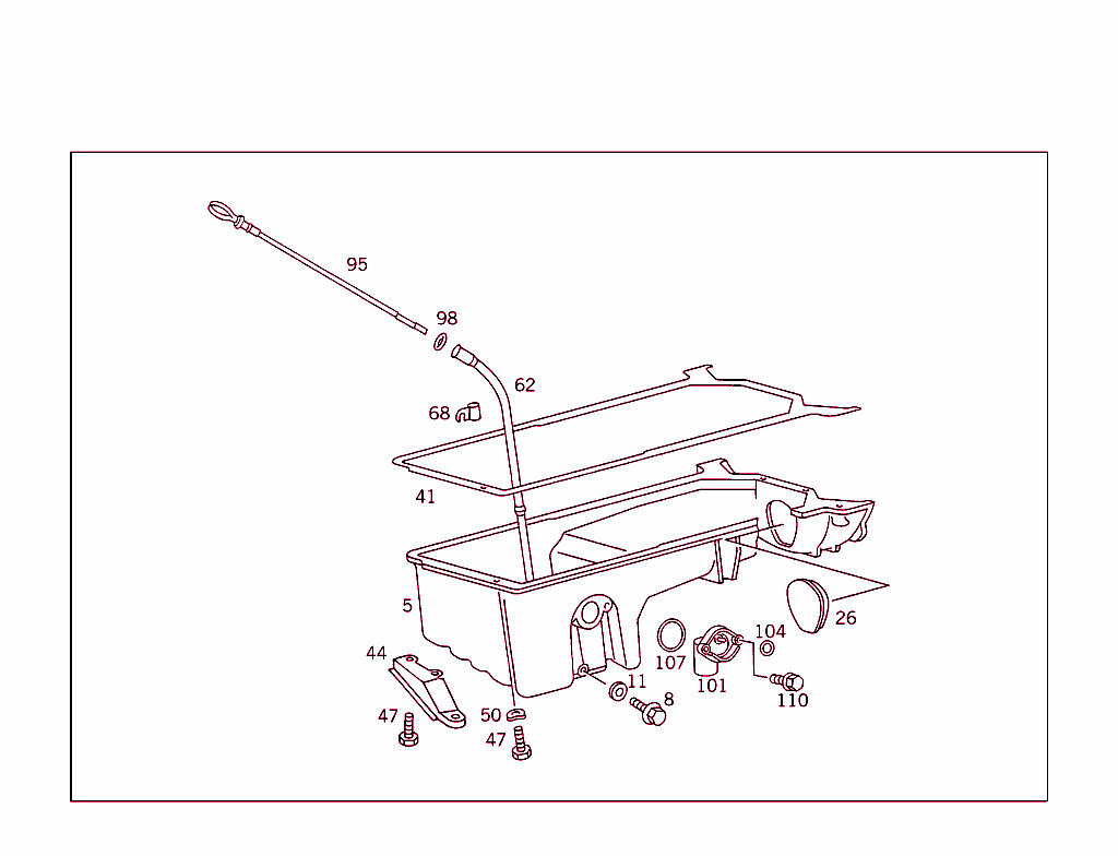 Oil Pan & Oil Level Display