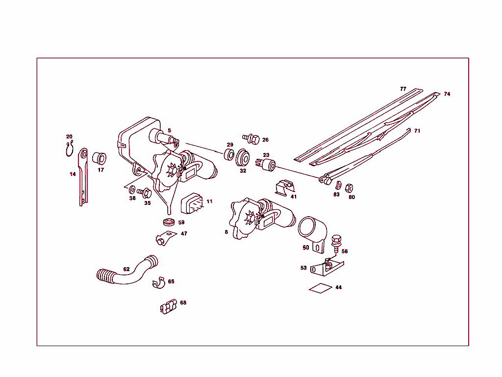 Rear Panel Door Pane Wiper