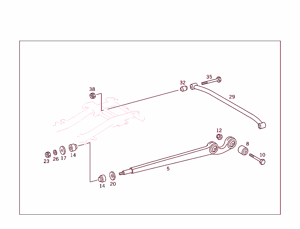 Rear Axle Longitudinal & Transverse Control Arms