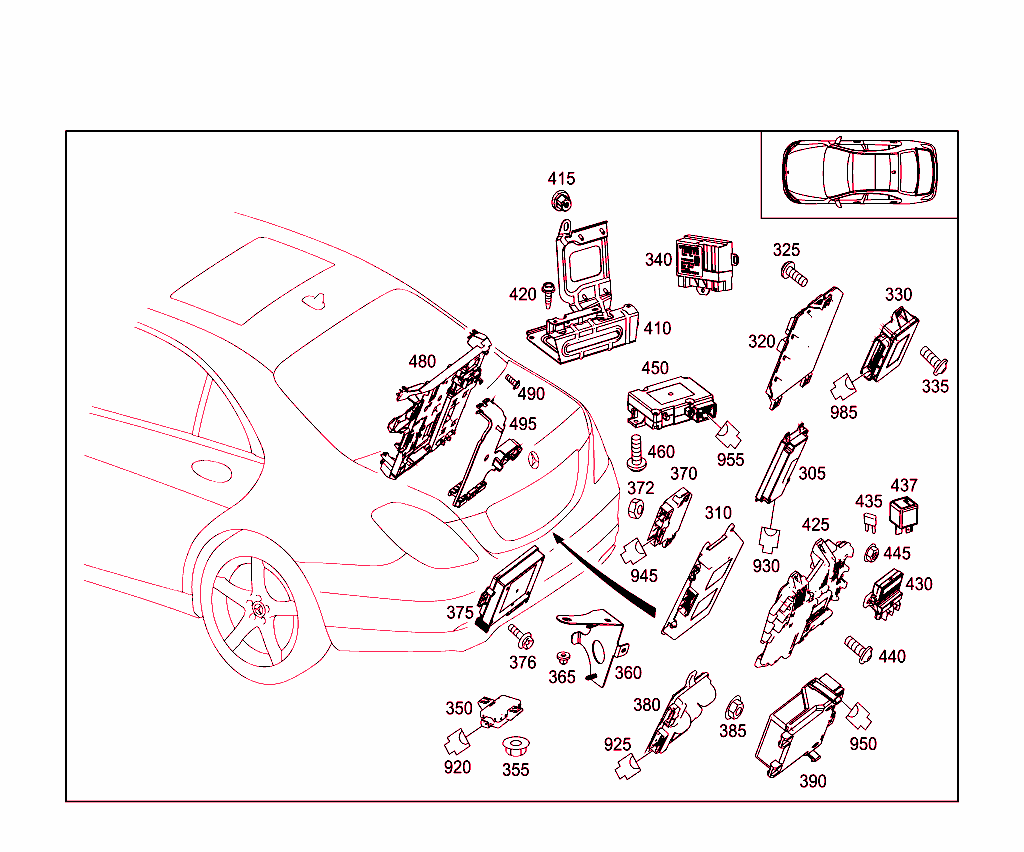 Control Modules And Relay In Trunk