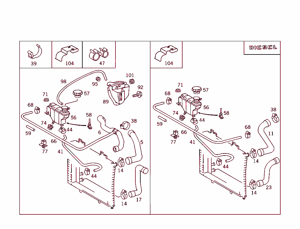 Expansion Tank,Mounting And Hoses