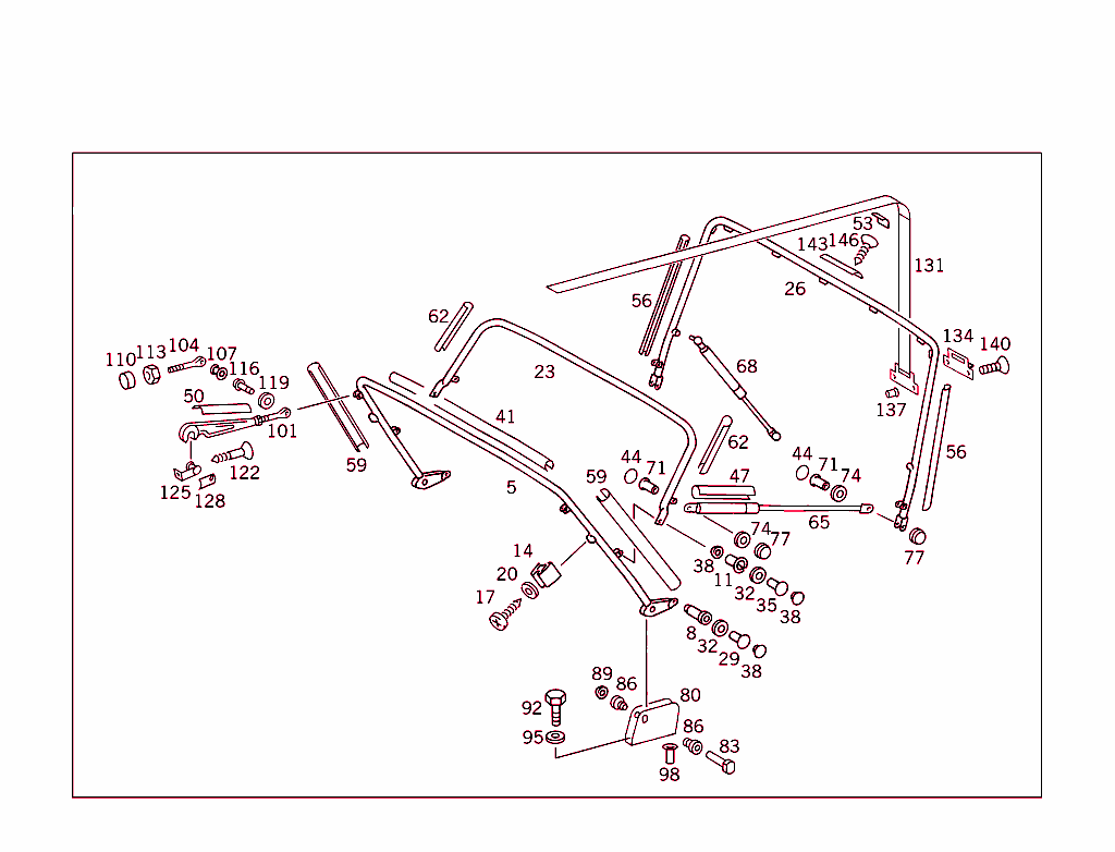 Folding Top Frame Assembly