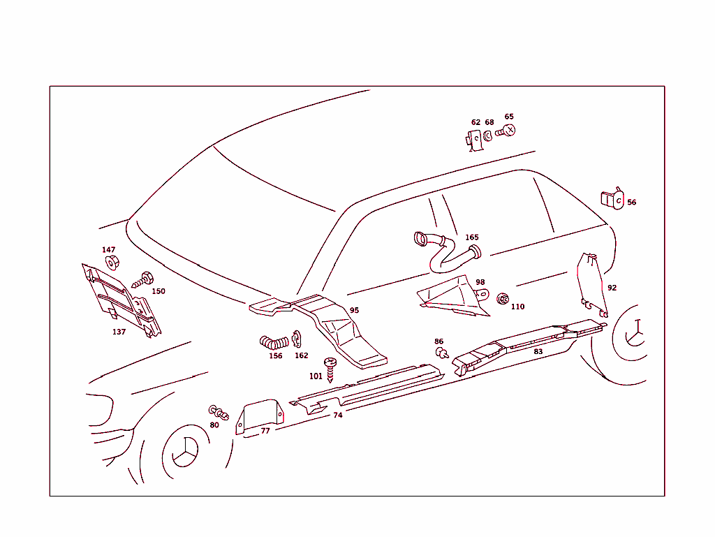 Cable Coverg.,Prot. Hoses,Electr.parts For Blower Motor & Heated Rear Pane