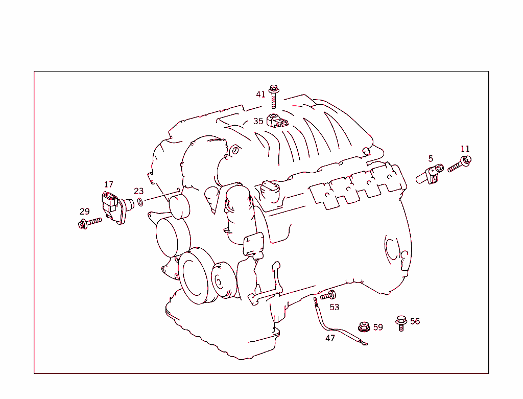 T.d.c. Sender Unit,Position Sender Unit,Knock Sensor,And Ground Strap