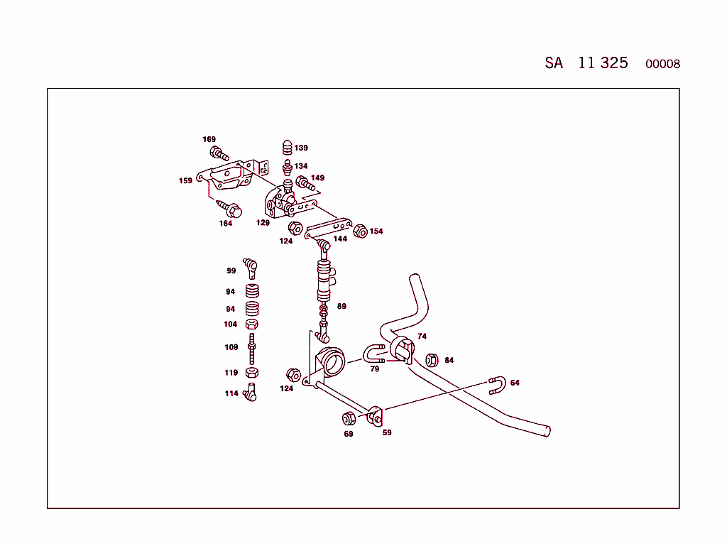 Self-Levelling Device With Level Adjustment On Front And Rear Axles (For Type R129,See Standard Version)