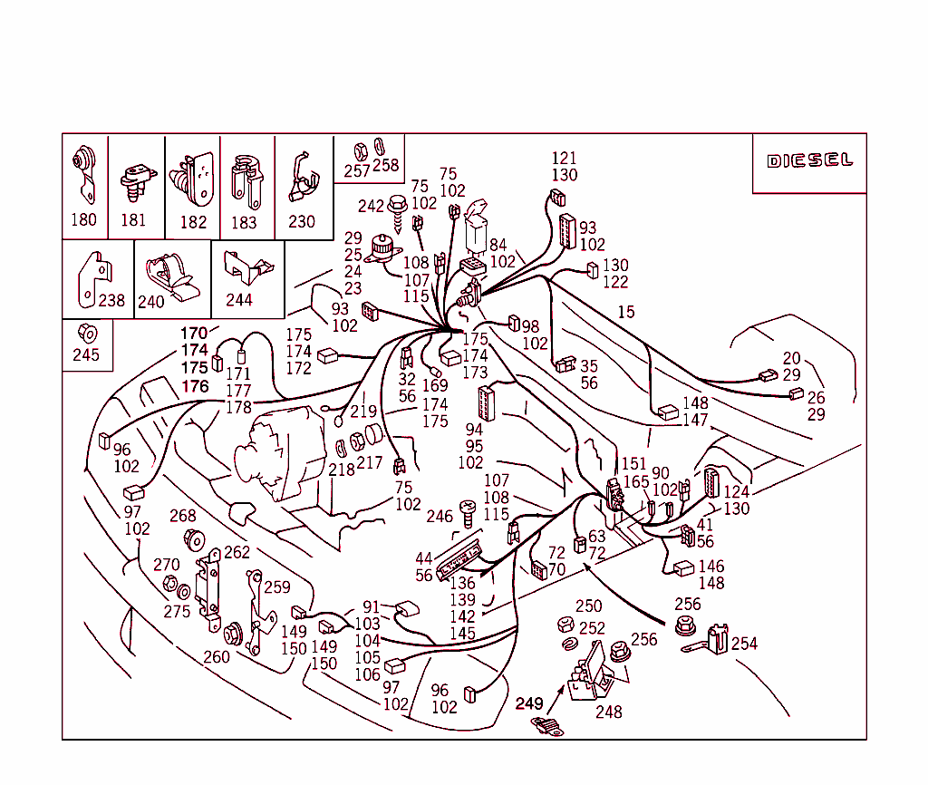 Engine Cable Harness,Body Mounted