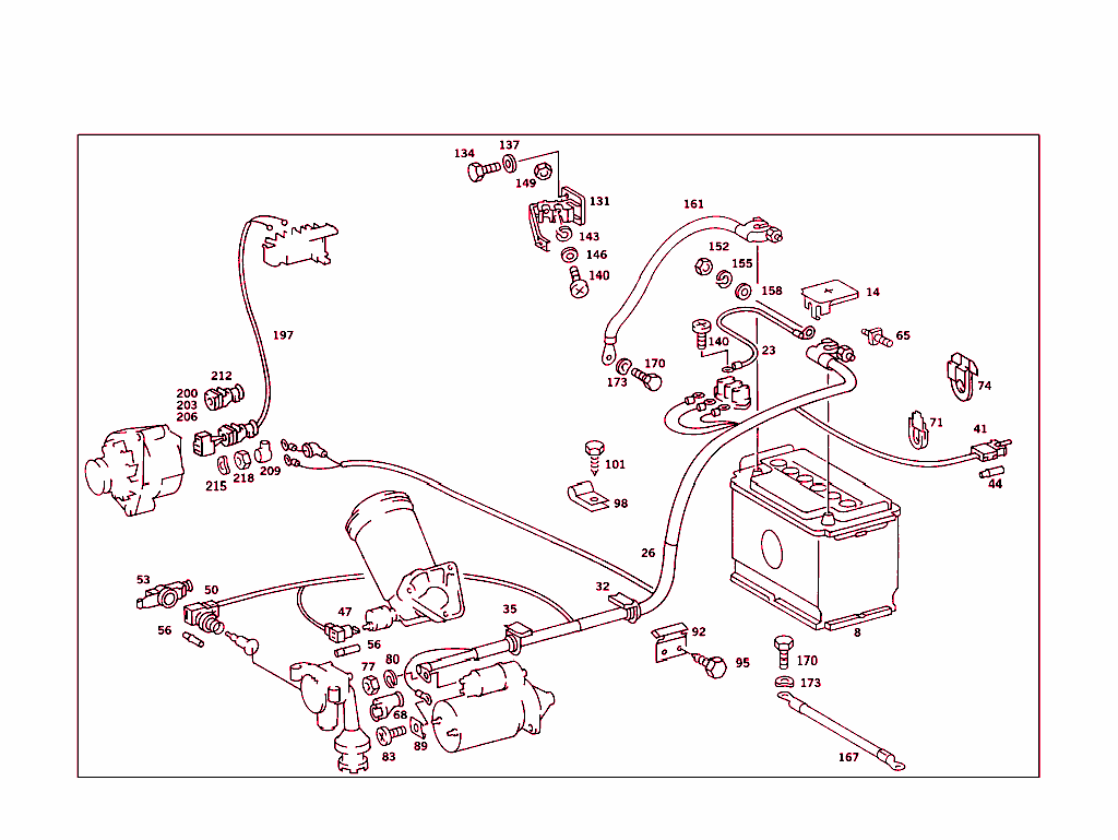 Battery,Starter/Alternator Cable