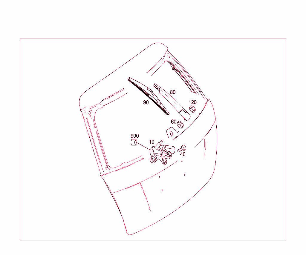 Rear Panel Door Pane Wiper