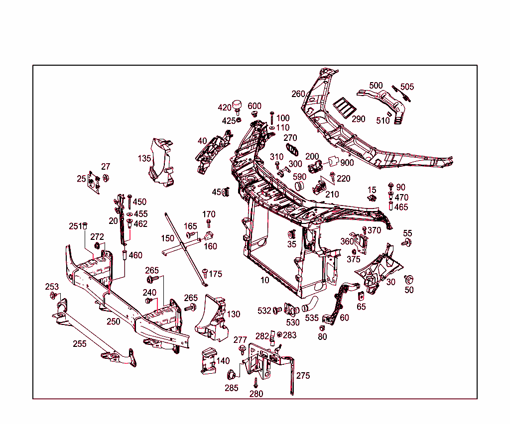 Front Stiffening And Radiator Support