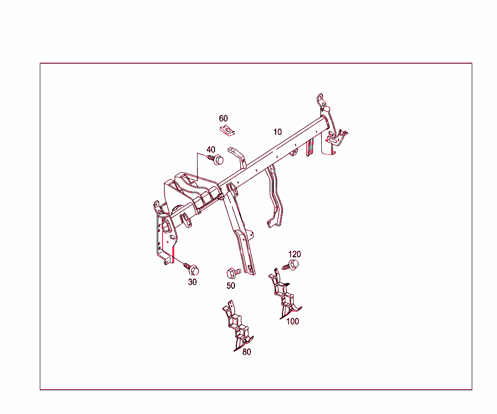 Cross Member Below Instrument Panel