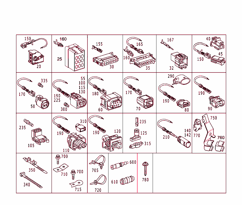 Engine Cable Harness, C/Clk-Class