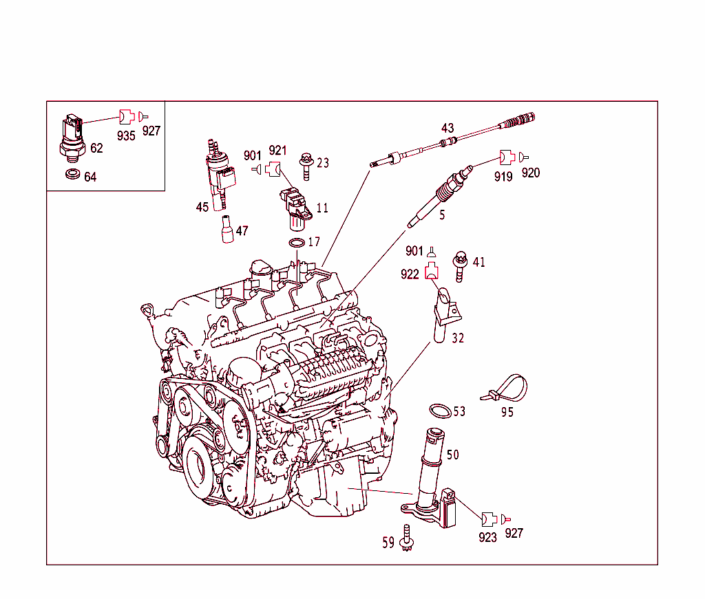 Attachment Parts,Heater Plugs,And Speed Sender Unit