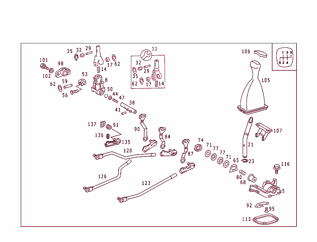 Floor Shift Used With Manual Fivespeed Transmission