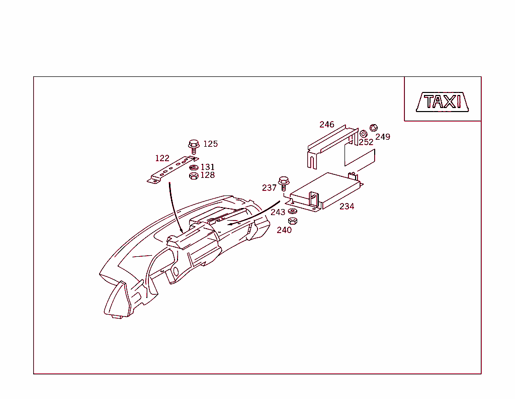 Glove Compartment And Spectacle Shelf In Instrument Panel
