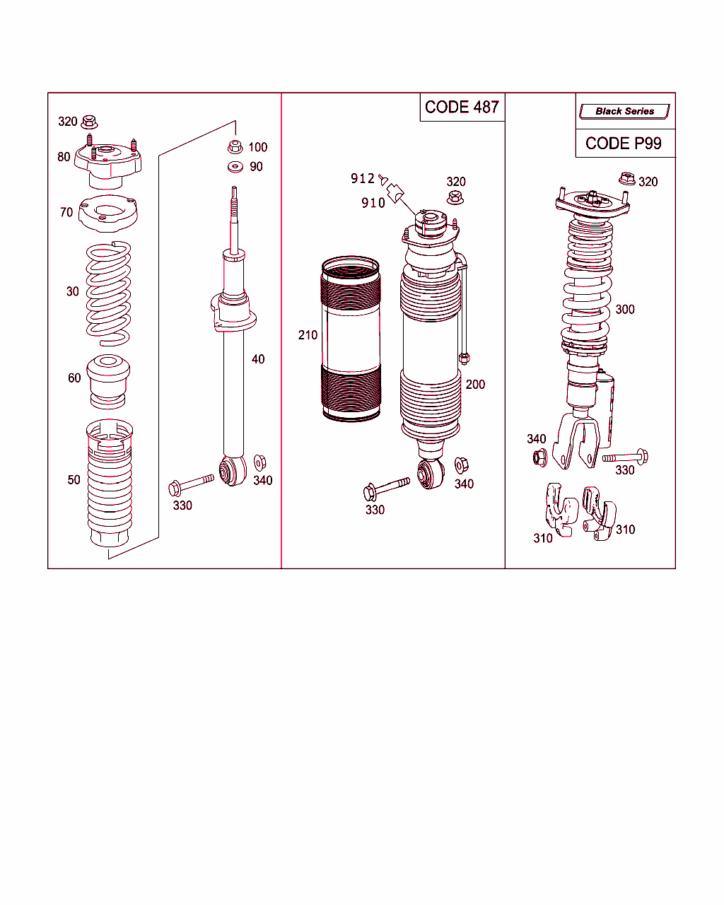 Spring Strut And Spring Strut Mounting Rear